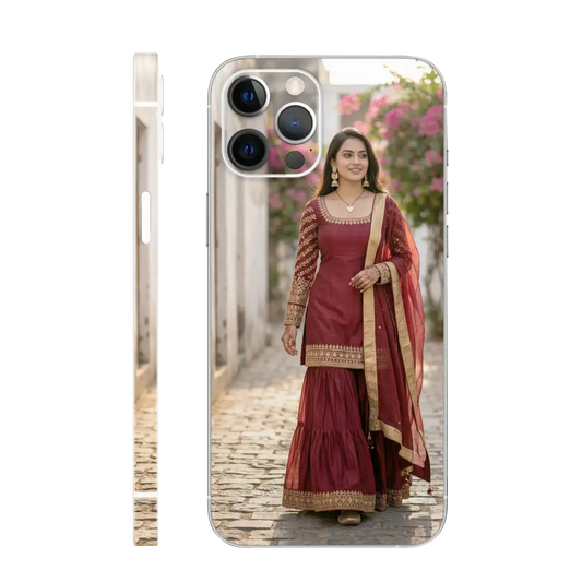 Maroon Sharara Full Body Ai Mobile Skin