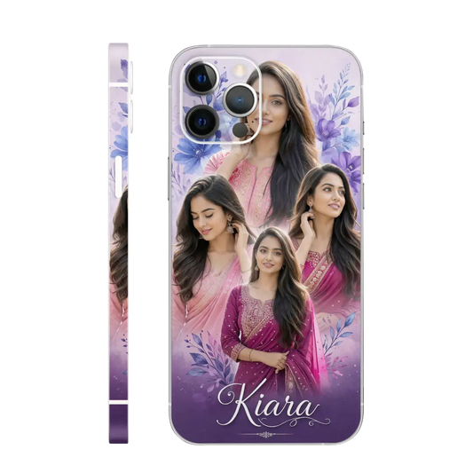 Purple Floral Ai Mobile Skin