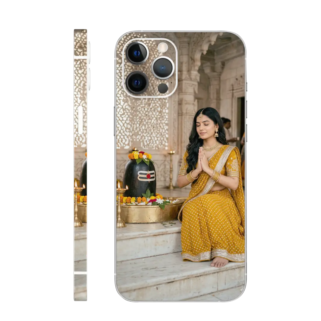 Praying at Shivling Ai Mobile Skin
