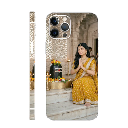 Praying at Shivling Ai Mobile Skin