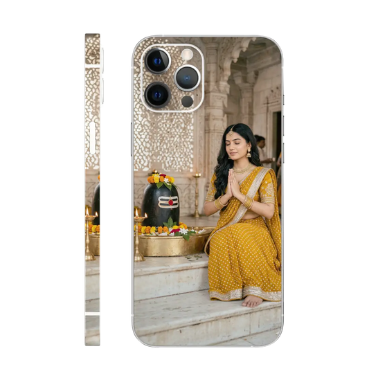 Praying at Shivling Ai Mobile Skin