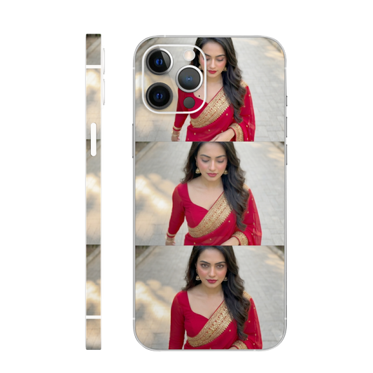 Red Saree Ai Mobile Skin
