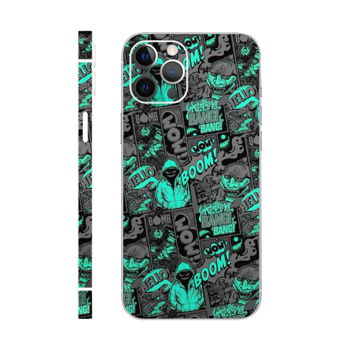 Cyan comic Mobile Skin