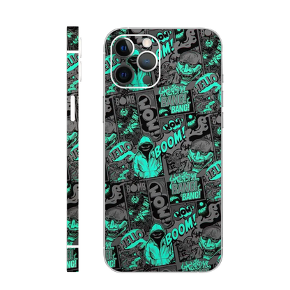 Cyan comic Mobile Skin