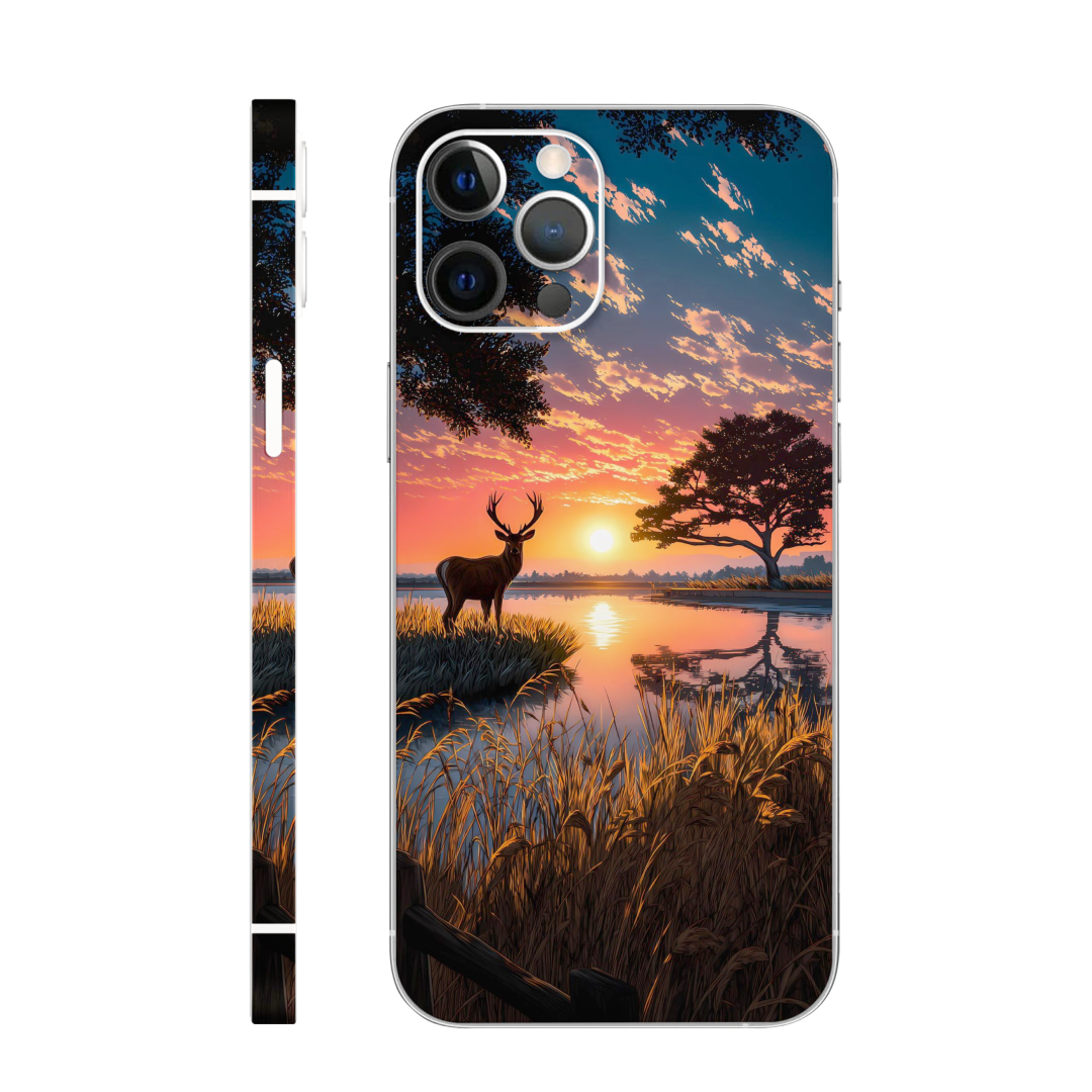Deer Sunset Mobile Skin