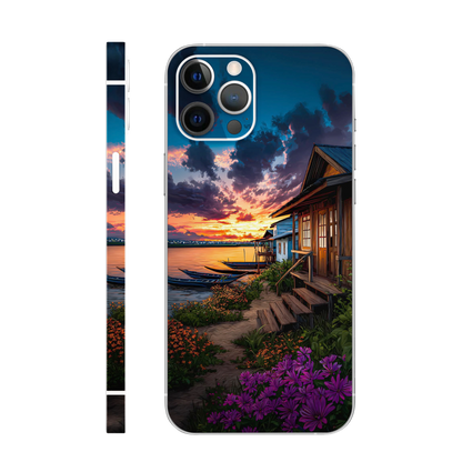 Riverside Sunset Mobile Skin