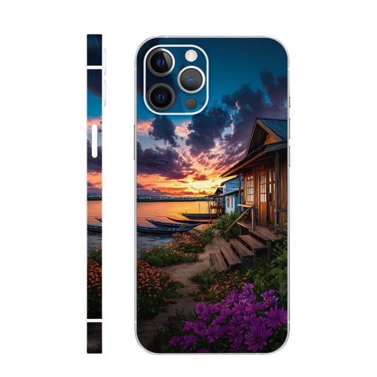Riverside Sunset Mobile Skin