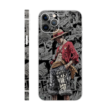 Luffy Typography Mobile Skin