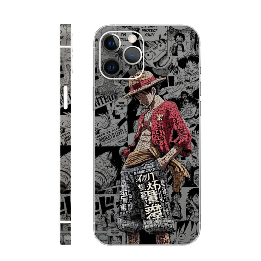 Luffy Typography Mobile Skin
