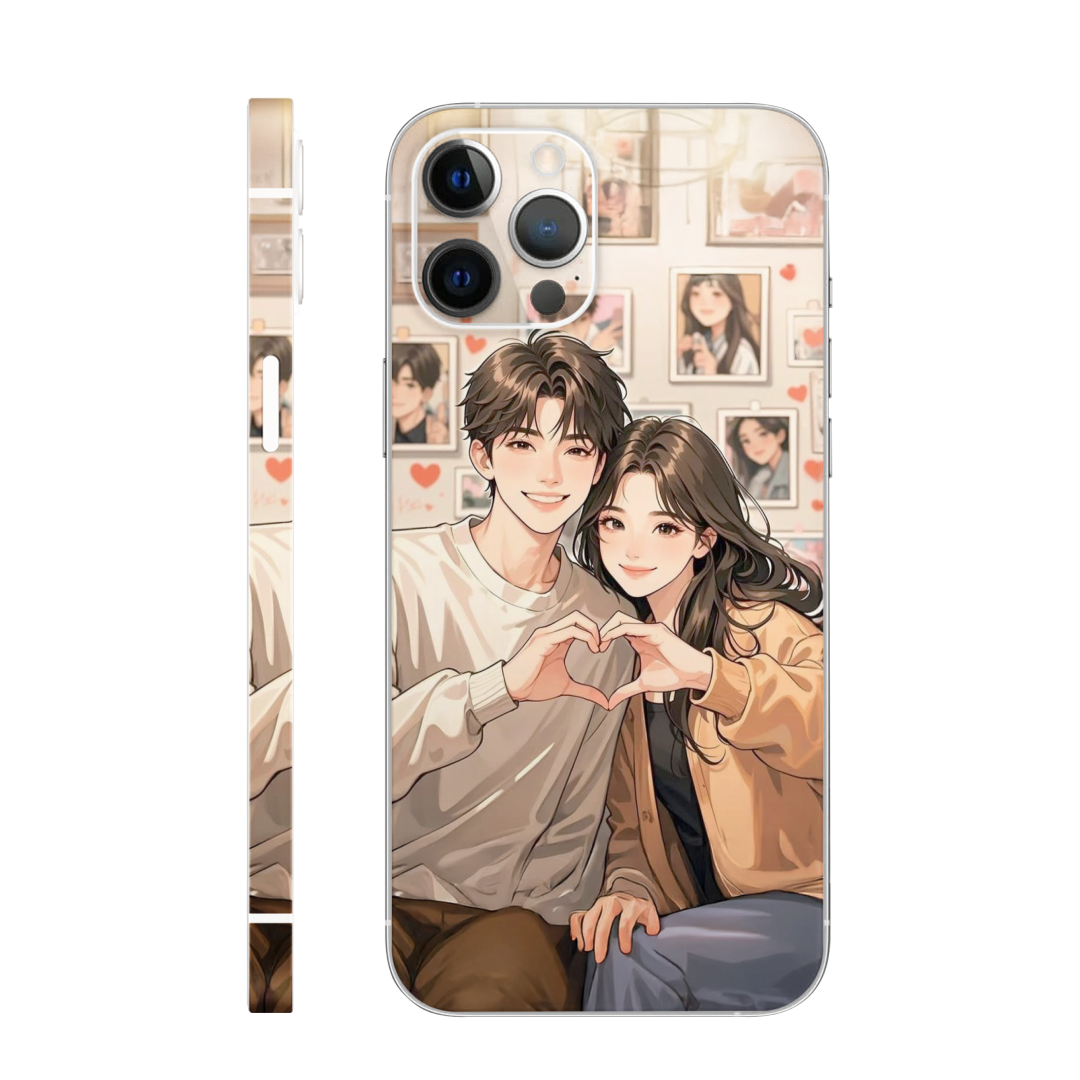 Cute Couple Mobile Skin
