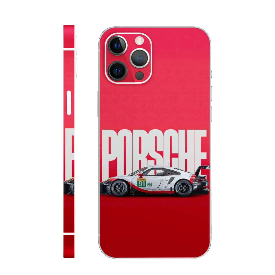 Light Blue Porsche Mobile Skin