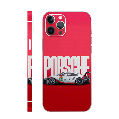 Light Blue Porsche Mobile Skin