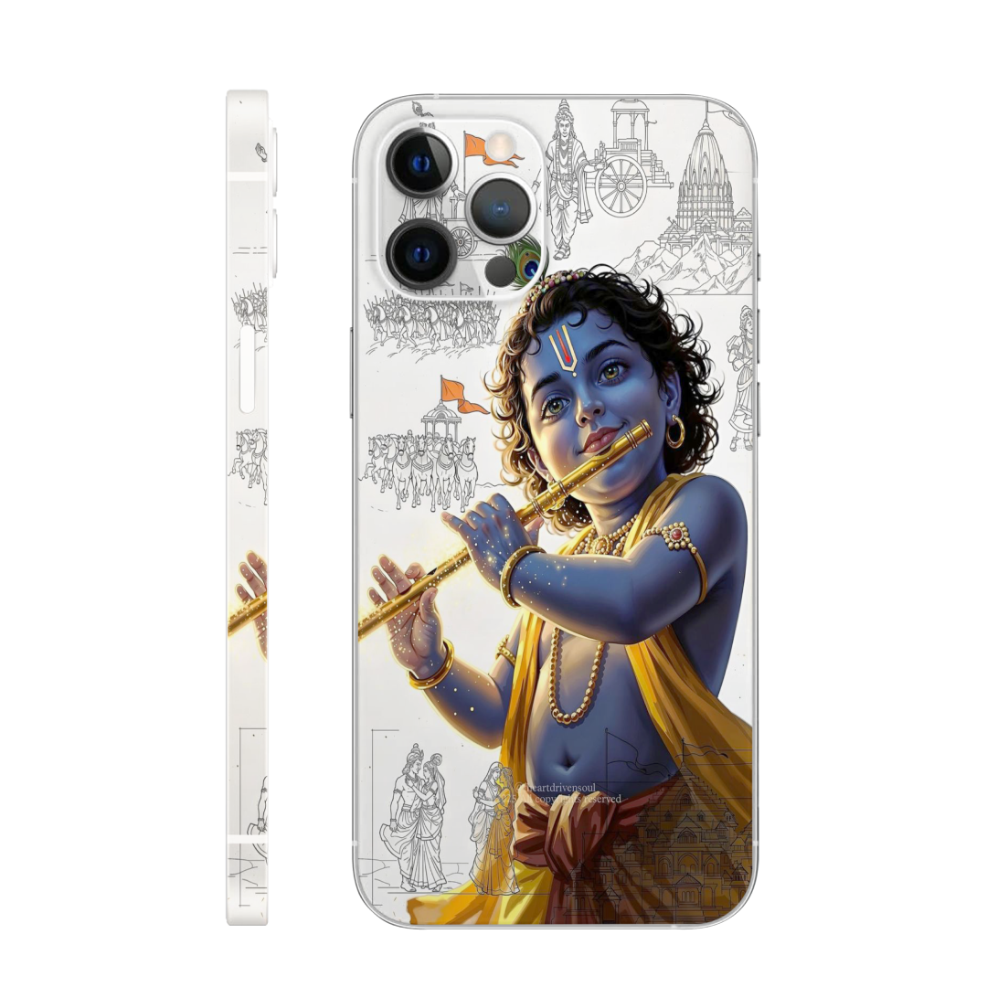 Krishna Flute Smile Mobile Skin