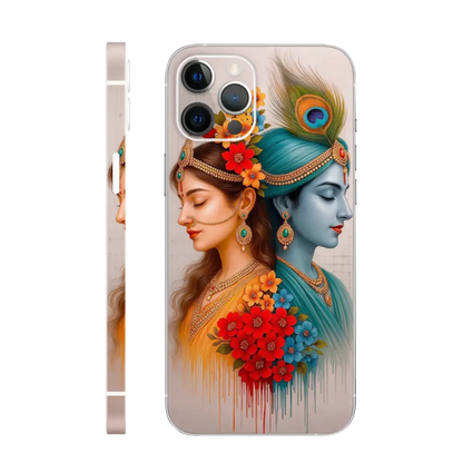 Colorful Radha Krishna Mobile Skin