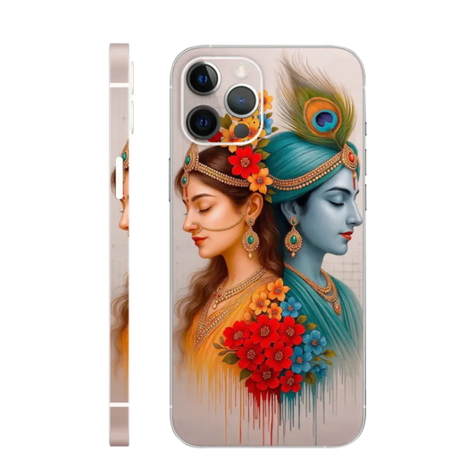 Colorful Radha Krishna Mobile Skin