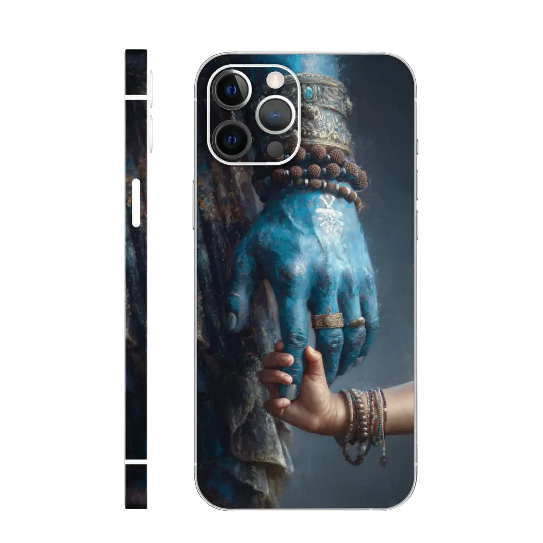 Shiva Hand Holding Child's Hand Mobile Skin