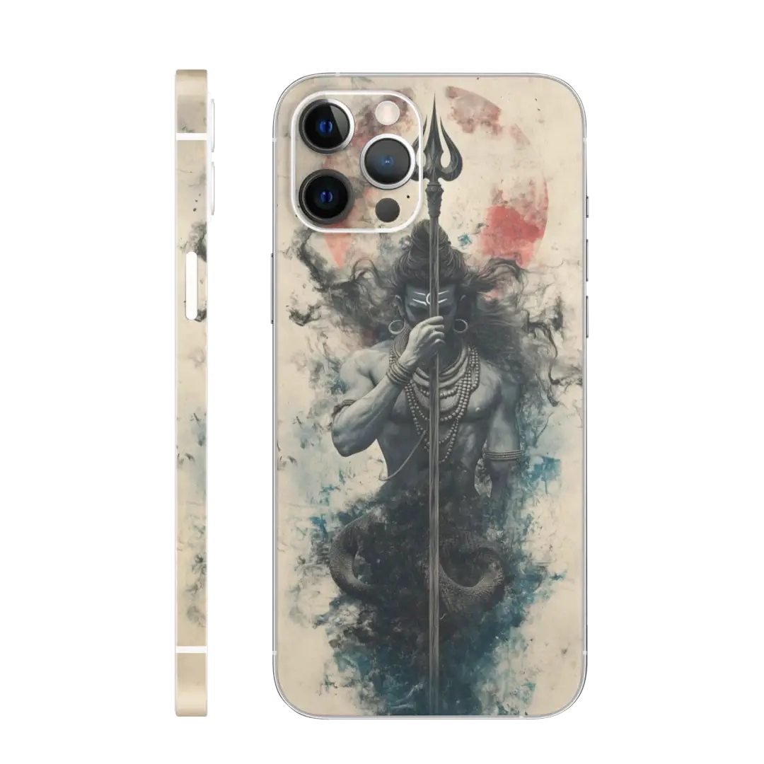 Shiva with Trishul Mobile Skin