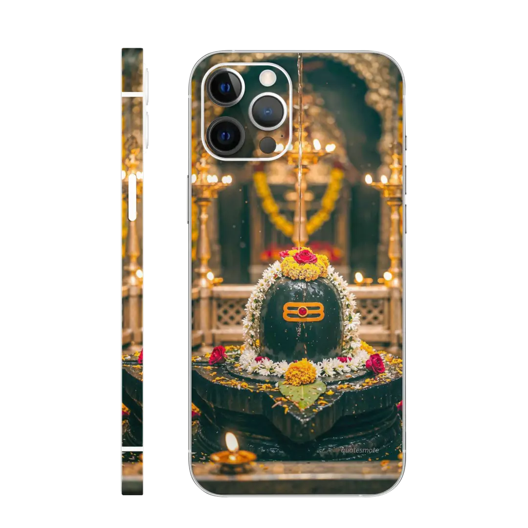 ShivaLing with flowers Mobile Skin