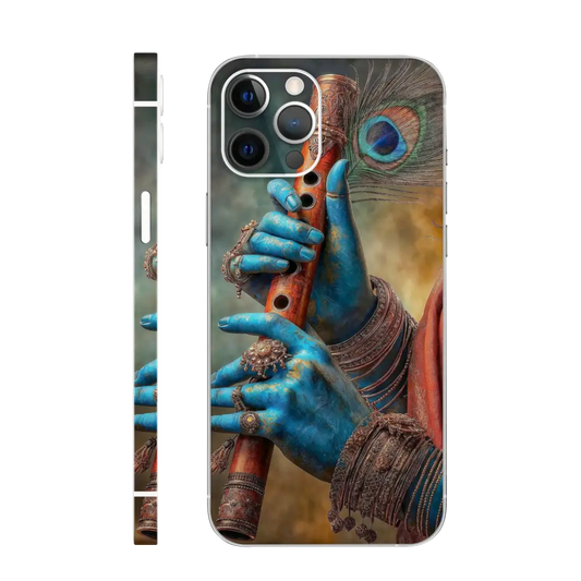 Krishna Hands playing flute mobile skin