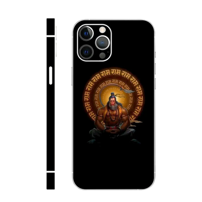 Hanuman with glowing Ram Ram mobile skin
