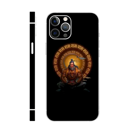 Hanuman with glowing Ram Ram mobile skin