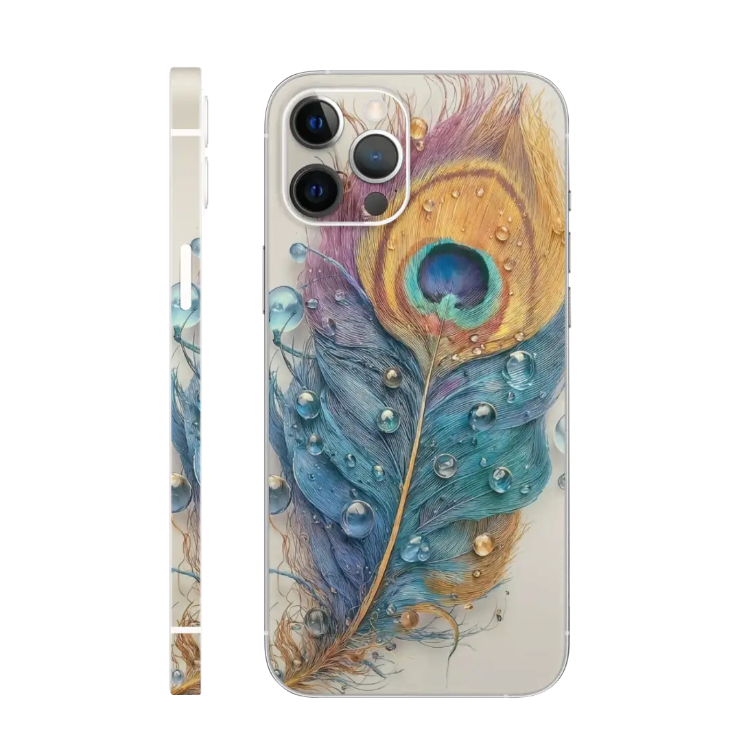 Realistic mor pankh Mobile Skin