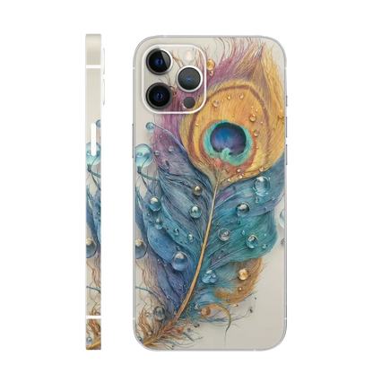 Realistic mor pankh Mobile Skin