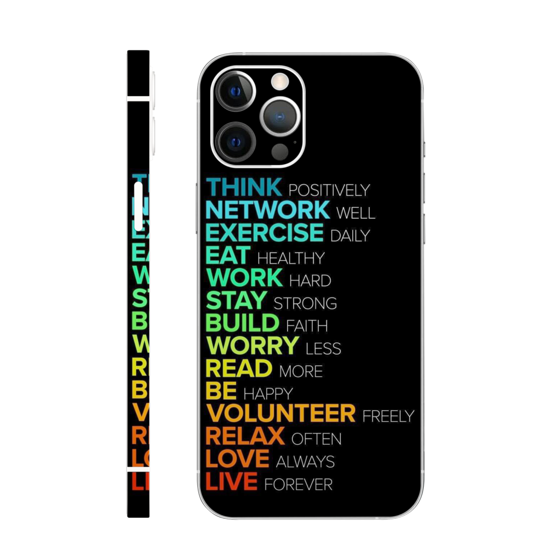Positive Life Rules Mobile Skin