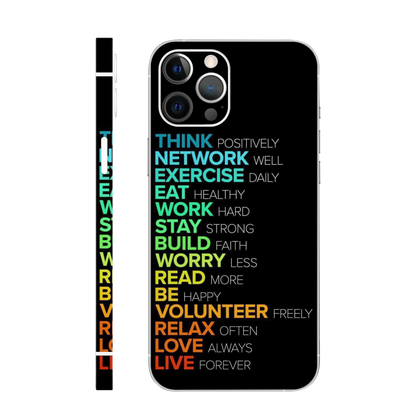 Positive Life Rules Mobile Skin