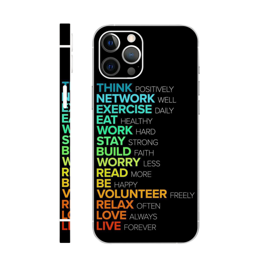 Positive Life Rules Mobile Skin