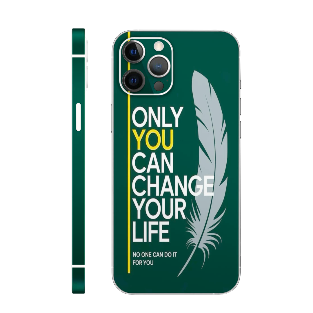 Green Feather Mobile Skin