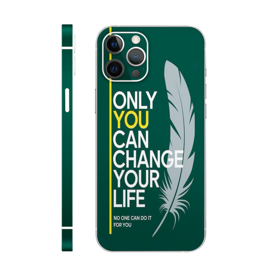 Green Feather Mobile Skin