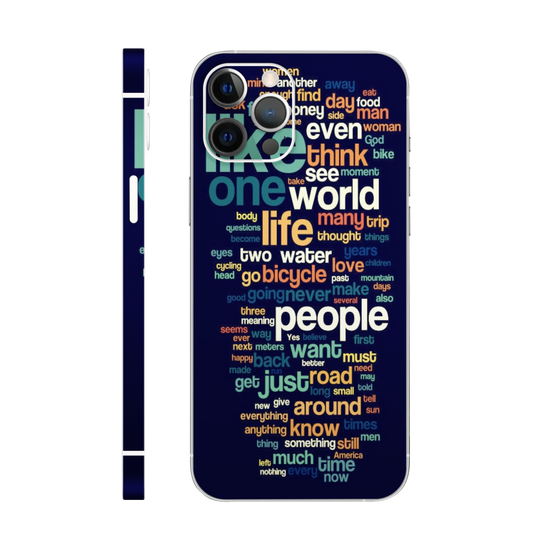 Life Word Cloud Mobile Skin